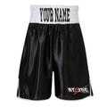 Atomic Abc Satin Boxing Shorts - Black/White