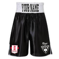 Wellingborough Boxing Club Bout Shorts - Black/White