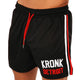 Kronk Iconic Detroit Applique Lined Shorts - Black/Red