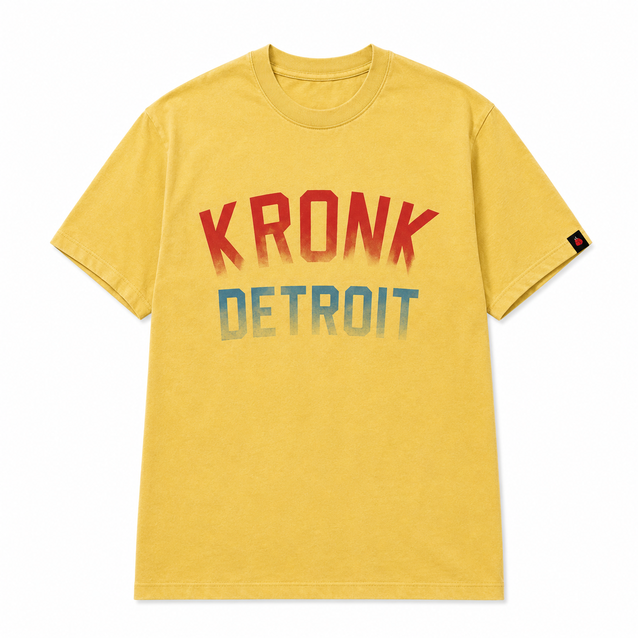 Kronk Detroit Faded Iconic Loose Fit Vintage Wash T-Shirt