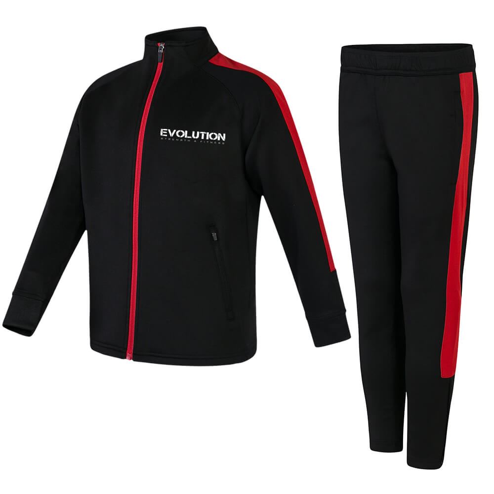 Evolution Abc Kids Slim Fit Poly Tracksuit