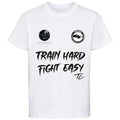 OMNIBUS Boxing Kids Cotton T-Shirt - White/Black
