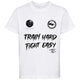 OMNIBUS Boxing Kids Cotton T-Shirt - White/Black