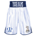 Bang Bang Bout Boxing Shorts - White/Blue