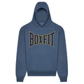 Boxfit Oversized Hoodie - AirForce Blue /Gold
