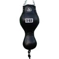 Tuf Wear All Black Leather Uppercut Spring Bag Black - Black