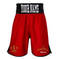 Golden Ring Boxing Club Bout Boxing Shorts - Red/Black