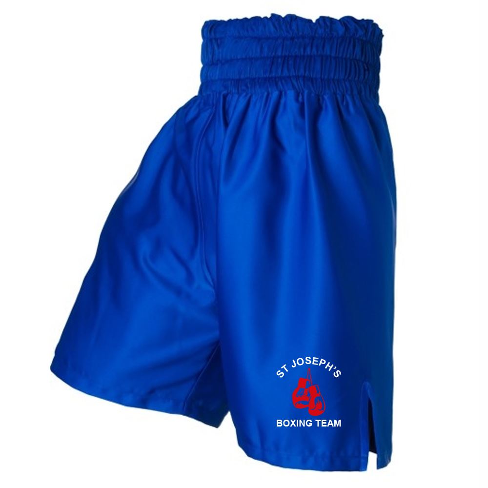 St Josephs ABC Embroidered Satin Boxing Shorts
