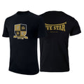 Five Star Large Logo Front & Back - Black