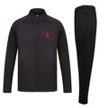 Harlow Abc Slim Fit Poly Tracksuit - Black/Black