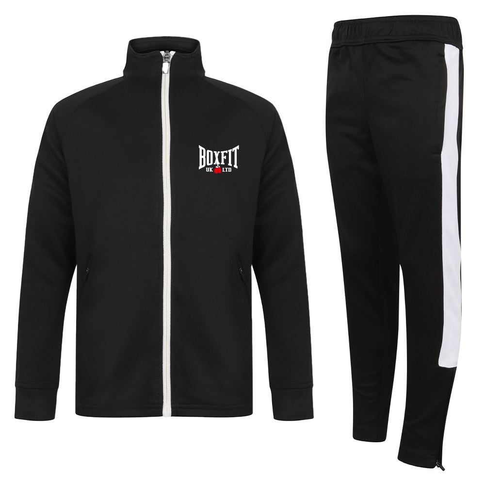 Boxfit Kids Embroidered Logo Slim Fit Poly Tracksuit