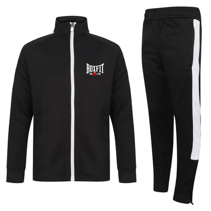 Boxfit Kids Embroidered Logo Slim Fit Poly Tracksuit