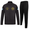 Warwick Boxing Gym Slim Fit Poly Tracksuit - Black/Black