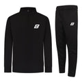 Be First Contrast 1/4 Zip Tracksuit - Black