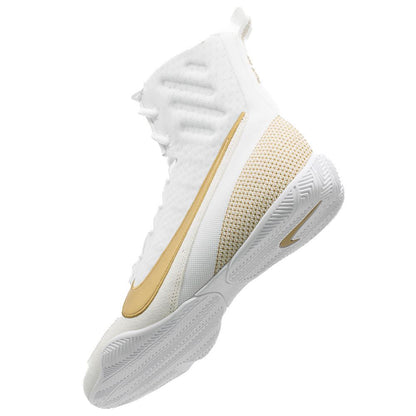 NIKE MACHOMAI 3 BOXING BOOTS - WHITE/GOLD
