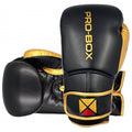 PRO BOX SPEED SPAR BOXING GLOVES - Black/Gold
