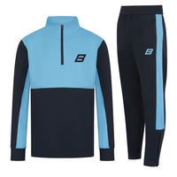 Thumbnail for Be First Kids Contrast 1/4 Zip Tracksuit