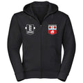 Southampton ABC Zipped Hoodie - Black