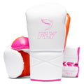 Fly Superlace Pro X2 Gloves - White/Pink/Orange