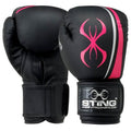 Sting Aurora Womens Boxing Gloves - Black/Pink