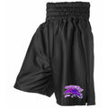 RAVEN THAI SATIN BOXING SHORTS - Black