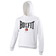 Boxfit Large Logo Branded Hoodie - White/Black