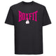 Boxfit Large Logo Branded T-Shirt - Black/Fluo Pink