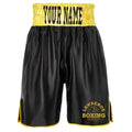 Lawrence Boxing Bout Shorts - Black/Yellow