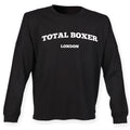 Total Boxer London  Unisex Drop Shoulder Top - Black