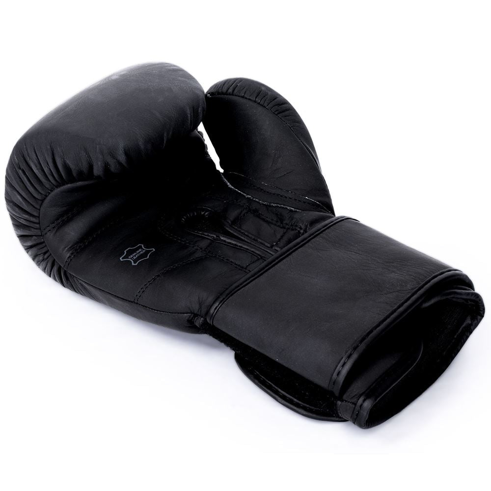 BBE UNIFY4 Matte Black Leather Boxing Gloves