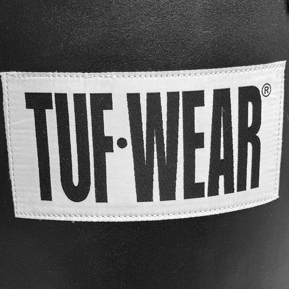 Tuf Wear All Black 4Ft Leather Punchbag 4Ft