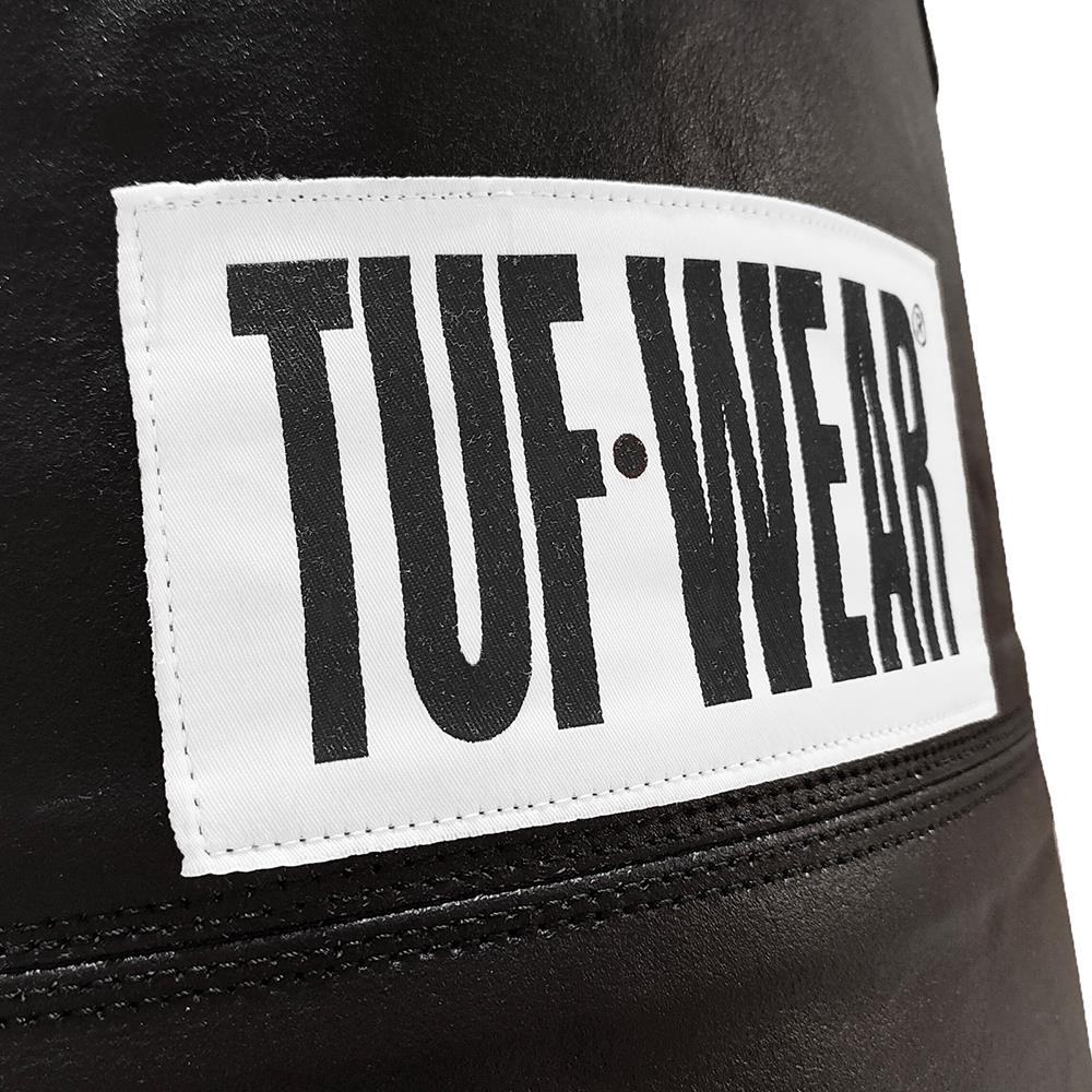 Tuf Wear All Black Leather Gigantor Punchbag 4Ft
