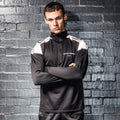 Total Boxer London 1/4 Zip Top With Reflective Panels - Black