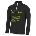 Camberley Boxing Club 1/2 Zip Sweatshirt - Black/White