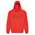 Boxfit Oversized Hoodie - Red/Gold