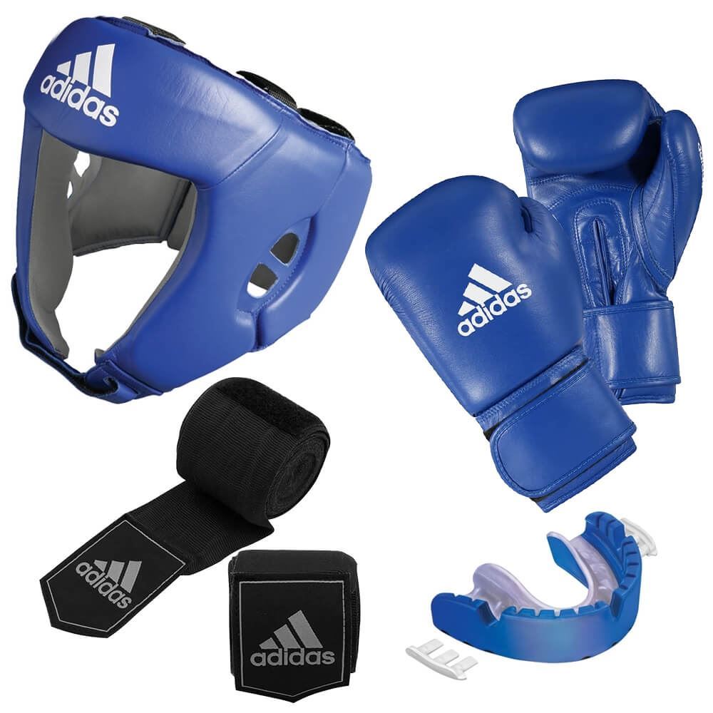 Adidas IBA Approved Boxing Set With Gumshield
