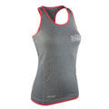 Elite Commando Fitness Stringer Back Top - Grey/Pink