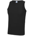 Boxing Plain Poly Vest - Black