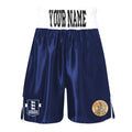 Old School Boxing Darlington Bout Boxing Shorts - Navy/White