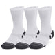 Under Armour Performance Tech 3-Pack Crew Socks - White