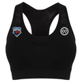 Off the Ropes Womens Seamless Sports Bra - Black