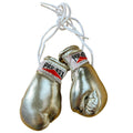 Pro Box Leather Hanging Miniature Boxing Gloves Gold - Gold