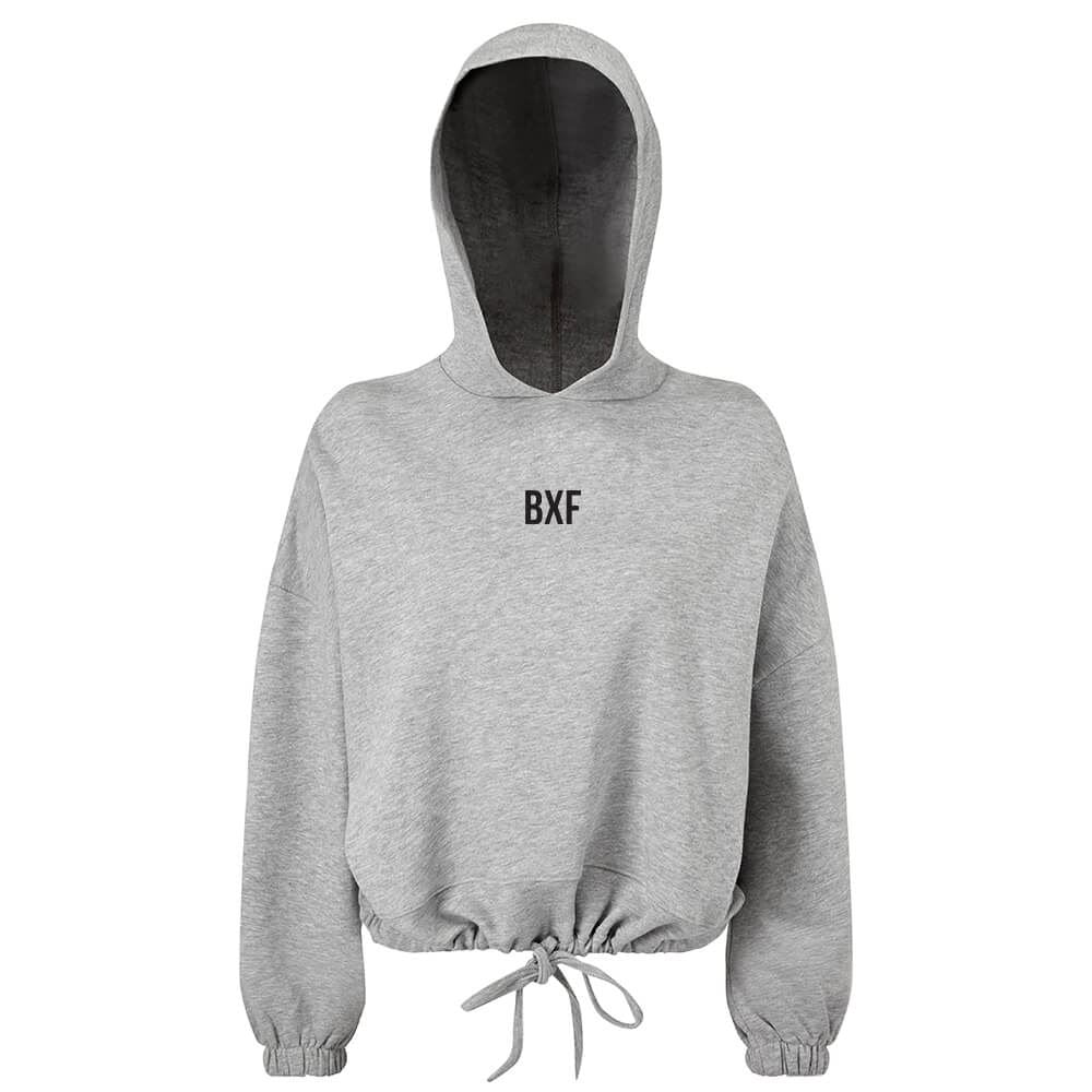 Bxf Womens Cropped Oversized Hoodie