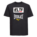 Ifl Tv Black T-Shirt White Logo - Black