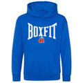 Boxfit Junior Large Logo Branded Hoodie - Royal Blue