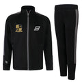 Five Star Kids Slim Fit Poly Tracksuit - Black/Grey