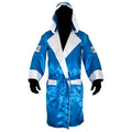 Cleto Reyes Robe With Hood - Blue/White