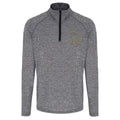 PURE BOX PERFORMANCE ¼ ZIP TOP - Black Melange/Black
