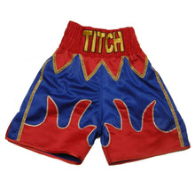 Custom Made Satin Flame Boxing Shorts