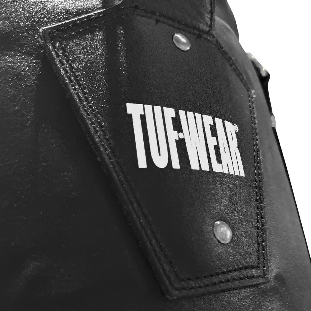 Tuf Wear All Black Leather Gigantor Punchbag 4Ft